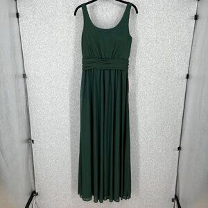 Birdy Grey Jan Dress Size M Emerald Green Low Back Bridesmaid Formal Pockets NEW